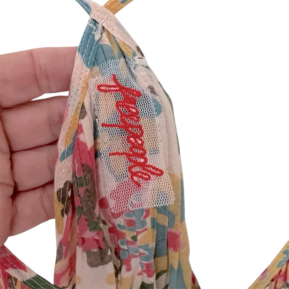 Free People Romantic Floral Hook Eye Closure Front Top (moving sale) - Picture 4 of 7